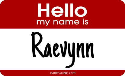 Hello my name is Raevynn png download