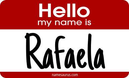 Hello my name is Rafaela png download