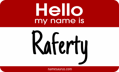 Hello my name is Raferty png download