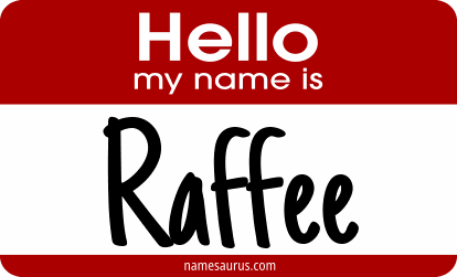 Hello my name is Raffee png download