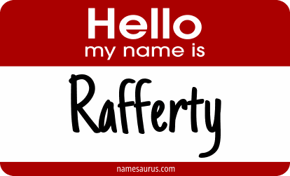 Hello my name is Rafferty png download