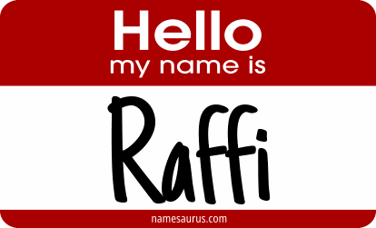 Hello my name is Raffi png download