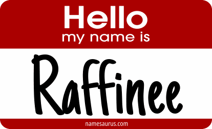 Hello my name is Raffinee png download