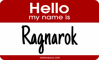 Hello my name is Ragnarok png download