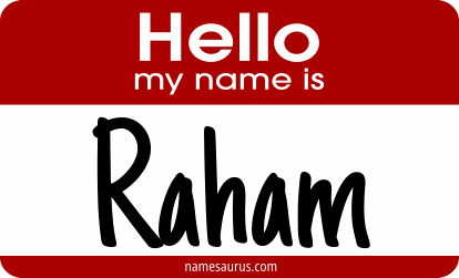 Hello my name is Raham png download