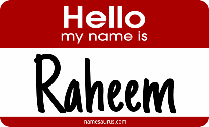 Hello my name is Raheem png download