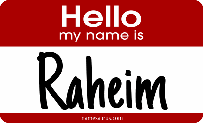 Hello my name is Raheim png download