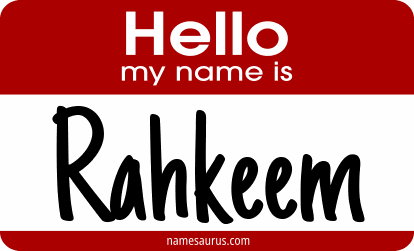Hello my name is Rahkeem png download