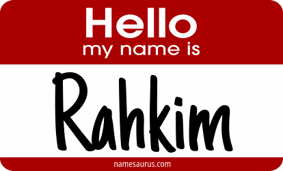 Hello my name is Rahkim png download