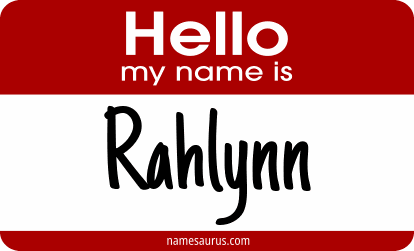 Hello my name is Rahlynn png download
