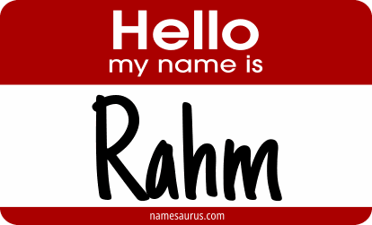 Hello my name is Rahm png download