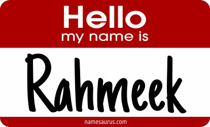 Hello my name is Rahmeek png download