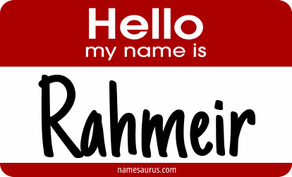 Hello my name is Rahmeir png download