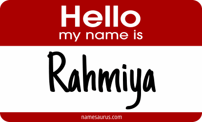 Hello my name is Rahmiya png download