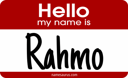 Hello my name is Rahmo png download