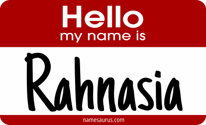 Hello my name is Rahnasia png download