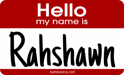 Hello my name is Rahshawn png download