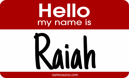 Hello my name is Raiah png download