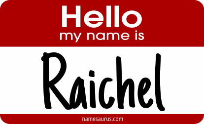 Hello my name is Raichel png download