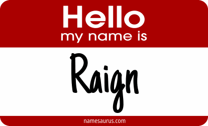 Hello my name is Raign png download