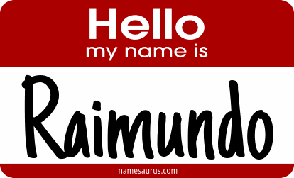 Hello my name is Raimundo png download