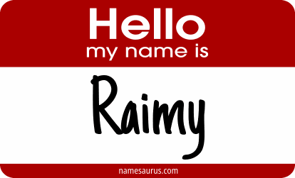 Hello my name is Raimy png download