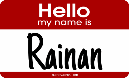 Hello my name is Rainan png download