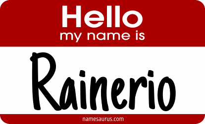 Hello my name is Rainerio png download