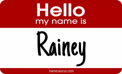 Hello my name is Rainey png download