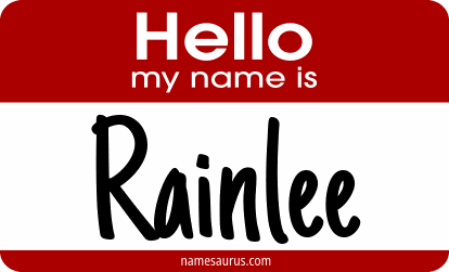 Hello my name is Rainlee png download