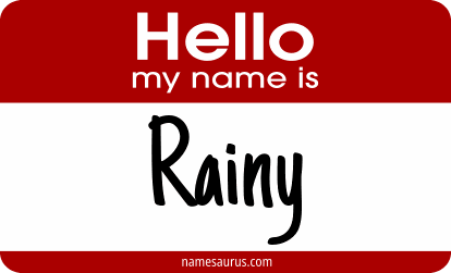 Hello my name is Rainy png download