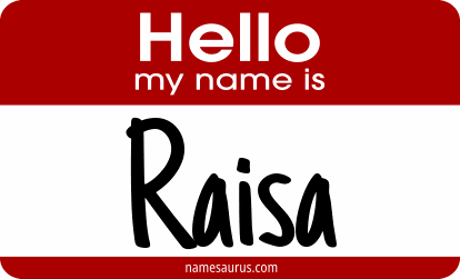 Hello my name is Raisa png download