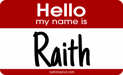 Hello my name is Raith png download
