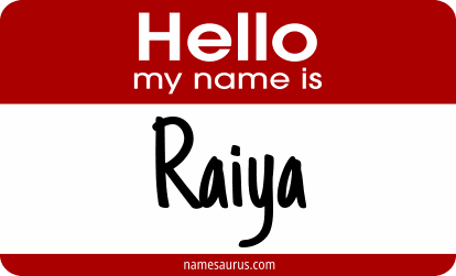 Hello my name is Raiya png download