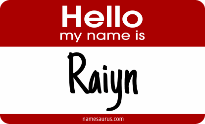 Hello my name is Raiyn png download