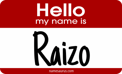 Hello my name is Raizo png download