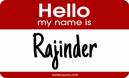 Hello my name is Rajinder png download