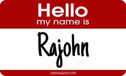 Hello my name is Rajohn png download