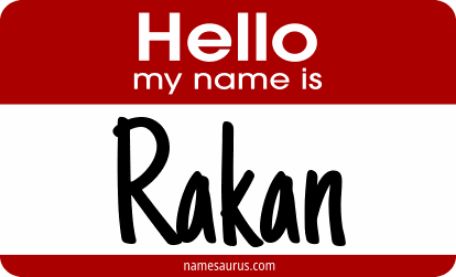Hello my name is Rakan png download