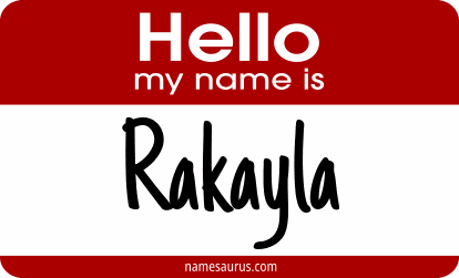 Hello my name is Rakayla png download