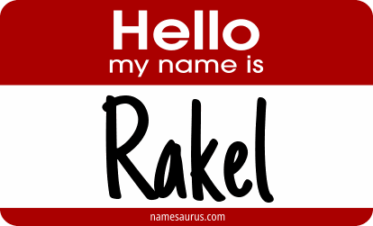 Hello my name is Rakel png download