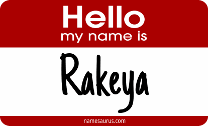 Hello my name is Rakeya png download