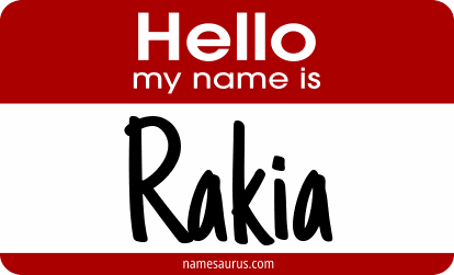 Hello my name is Rakia png download