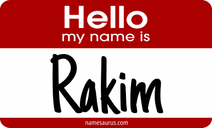 Hello my name is Rakim png download
