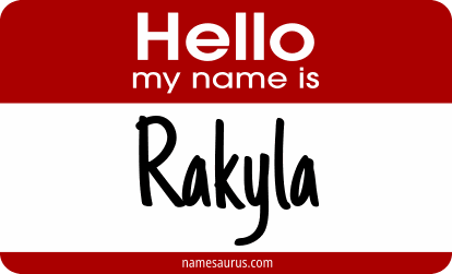Hello my name is Rakyla png download