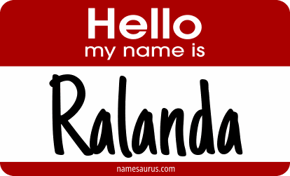 Hello my name is Ralanda png download