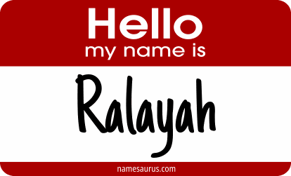 Hello my name is Ralayah png download