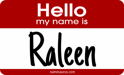 Hello my name is Raleen png download