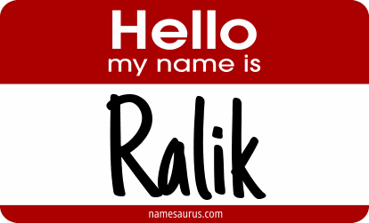 Hello my name is Ralik png download