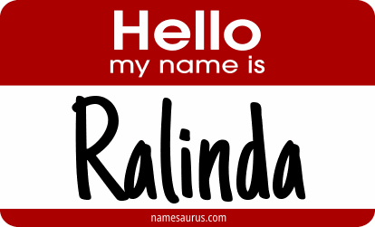 Hello my name is Ralinda png download